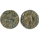 BRITISH COINS, Aethelred II, Silver Penny, Last Small Cross type (1009-1017), Hildesige of Bath