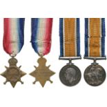 ORDERS, DECORATIONS AND MILITARY MEDALS, Campaign Groups and Pairs, A Great War Trio awarded to