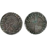 BRITISH COINS, Ireland, Hiberno Norse, Silver Penny, phase III (1035-1060), Long Cross and Hand