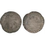 BRITISH COINS, Charles I, Silver Halfcrown, 1643, Oxford mint, King on horseback left, Oxford