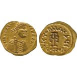 ANCIENT COINS, BYZANTINE COINS, Heraclius (AD 610-641), Gold Tremissis, dN hERACLI-VST PP AV,