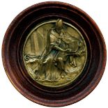 COMMEMORATIVE MEDALS, WORLD MEDALS, Italy, St Luke the Evangelist, Gilt-bronze Roundel in