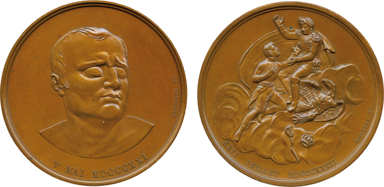 COMMEMORATIVE MEDALS, WORLD MEDALS, France, The Death of the Duke of Reichstadt (Napoleon II),