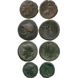 ANCIENT COINS, GREEK COINS, Bruttium, The Brettii (c.208-203 BC), Double Unit, 26mm, head of Ares
