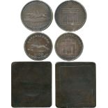 COMMEMORATIVE MEDALS BY SUBJECT, Racing, Doncaster Race Course, Silver Ticket, 1800, by T