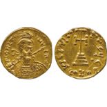 ANCIENT COINS, BYZANTINE COINS, Constantine IV (AD 668-685), Gold Solidus, P CONST-INUS PF A,