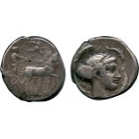 ANCIENT COINS, GREEK COINS, Sicily, Syracuse (Second Democracy, 466-405 BC), Silver Tetradrachm,