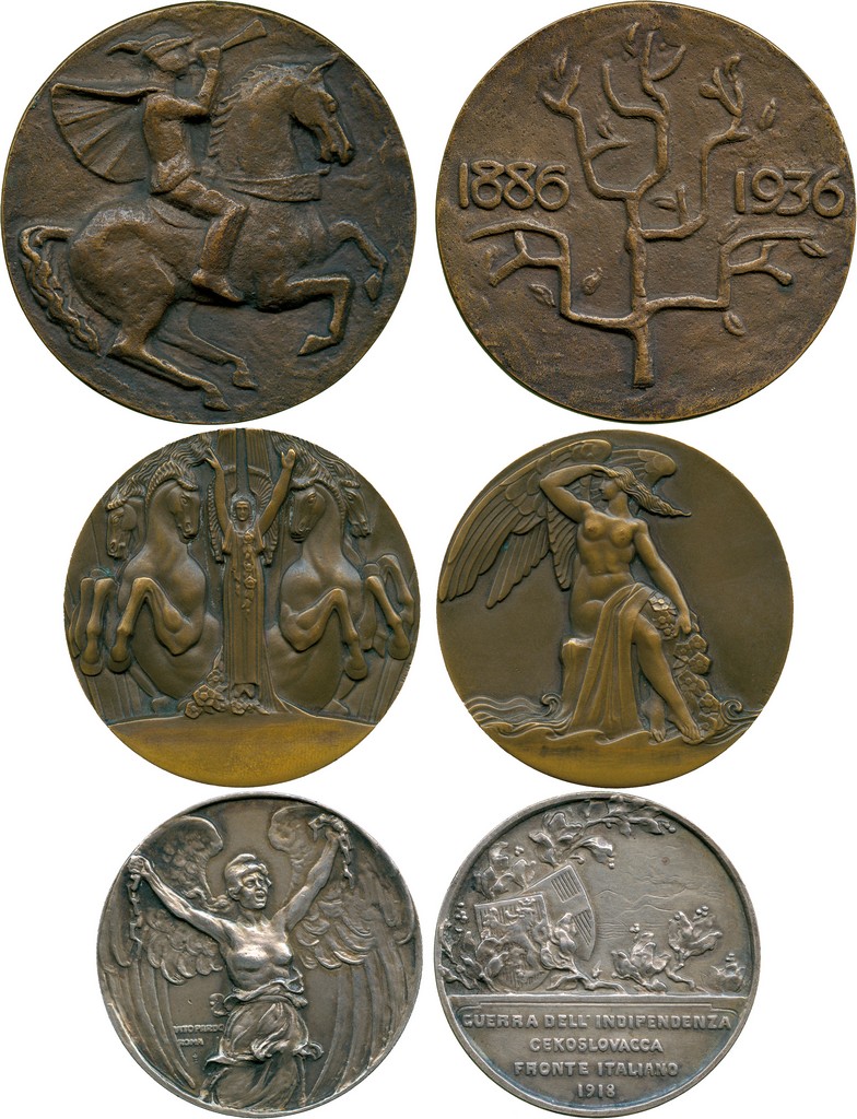 COMMEMORATIVE MEDALS, ART MEDALS, Copper Medal, 1945, by E Blin, perhaps for the Paris Gas and