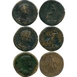 ANCIENT COINS, ROMAN COINS, Hadrian (AD 117-138), Æ Sestertii (4), reverses include Securitas,
