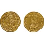 WORLD COINS, Italy, Papal States, Giulio III (1550-1555), Gold Scudo d’oro, Rome, arms, IVLIVS III P