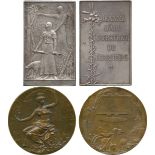 COMMEMORATIVE MEDALS, ART MEDALS, France, Jean d’Arc, Silver Tribute Plaquette, by Daniel Dupuis,