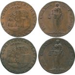 BRITISH 18TH CENTURY TOKENS, ENGLAND, William Lutwyche, (1754-1801), toymaker, later token