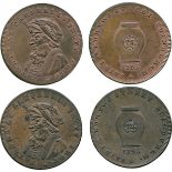 BRITISH 18TH CENTURY TOKENS, SCOTLAND, Euphrame Campbell, tobacconist, 2 St Andrew's Street,