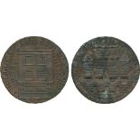 BRITISH 18TH CENTURY TOKENS, ENGLAND, Holloway & Son, Copper Halfpenny, 1794, obv view of a house,