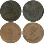 BRITISH 18TH CENTURY TOKENS, ENGLAND, William Lutwyche, (1754-1801), toymaker, later token