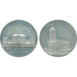 BRITISH 18TH CENTURY TOKENS, ENGLAND, John Ottley, White Metal mule, a building, GENERAL HOSPITAL