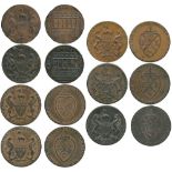 BRITISH 18TH CENTURY TOKENS, ENGLAND, John Fielding, warehouseman, Manchester , Copper Halfpenny (