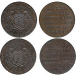 BRITISH 18TH CENTURY TOKENS, SCOTLAND, William Croom, (1770-1828), watch seller, woolen and linen