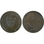 BRITISH 18TH CENTURY TOKENS, ENGLAND, Thomas Gorton, South Shields, Copper Halfpenny, 1796, obv