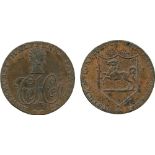 BRITISH 18TH CENTURY TOKENS, ENGLAND, Charles Hider, (1750-1829), grocer, Highgate, Hawkhurst,