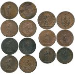 BRITISH 18TH CENTURY TOKENS, ENGLAND, John Fielding, warehouseman, Manchester , Copper Halfpenny (