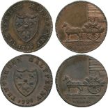 BRITISH 18TH CENTURY TOKENS, ENGLAND, Isaac and Thankful Cloake, Isaac Cloake (d. 1820) and his