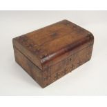 VICTORIAN BOX. A Victorian parquetry inlaid box. 30x21x14cm.