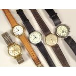 WRISTWATCHES. Five various gentlemen's wristwatches.
