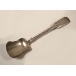 CADDY SPOON. A Georgian engraved caddy spoon.