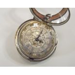 JOHN MAY POCKET WATCH. A late 17th century pair cased pocket watch, by John May, London.