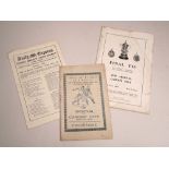 1927 FA CUP FINAL FOOTBALL PROGRAMMES ETC.