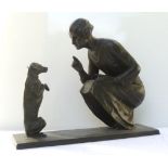 Frans Jochems [Belgian 1880-1949, member of Antwerp School of Animaliers], large cast bronze