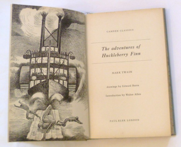 Huckleberry Finn by Mark Twain with drawings by Edward Burra and introduction by Walter Allen,