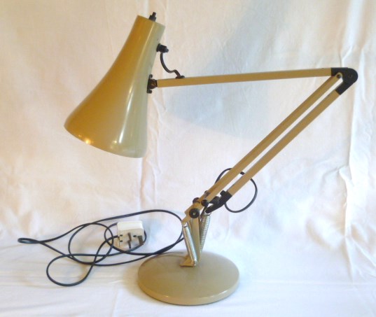 Vintage angle-poise lamp in beige colour