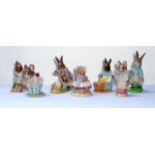 Collection of seven Beswick F Warne & Co Beatrix Potter figures comprising Mrs Tittlemouse, Hunca