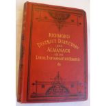 Victorian Richmond Times District Directory & Almanac 1896, red and gilt boards