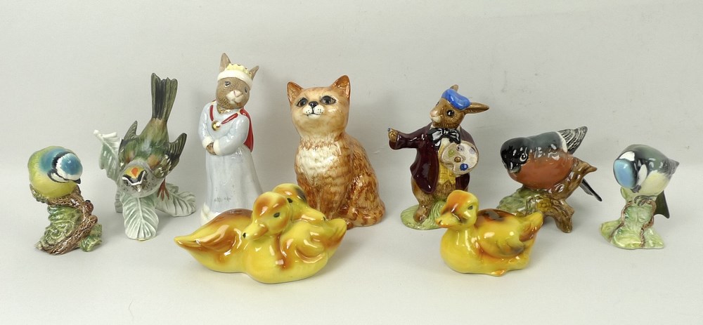 A collection of assorted ceramics comprising a Royal Doulton Bunnykins Royal Family 'Queen Sophie'