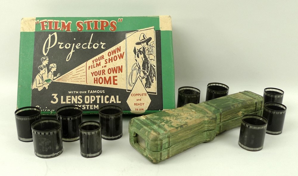 A vintage toy 'Film Stips',