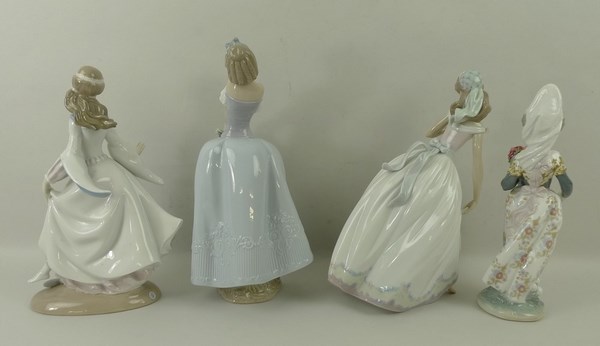 A group of Lladro figurines, comprising The Glass Slipper, 5957, 26cm, Cinderella, 4828, 25cm, - Image 2 of 3