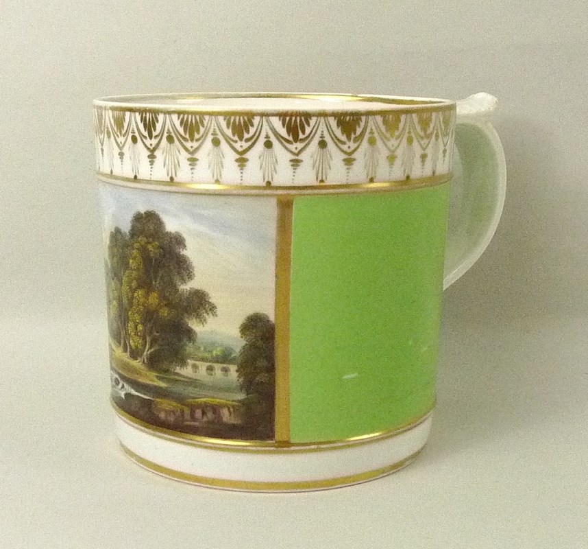 A Derby porcelain tankard, early 19th century,