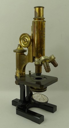A Carl Zeiss Jena microscope, number 36230, with four lenses and cases, in fitted mahogany case, - Image 2 of 6