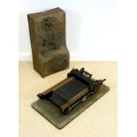 A Victorian cast iron 'Shannotype Duplicator' printing machine,