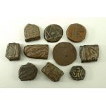 A group of ancient and hammered coins comprising India, six miscellaneous Delhi Sultans,