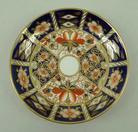 A Royal Crown Derby Imari pattern moustache cup and saucer, both marked to base 2451, - Image 4 of 7
