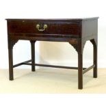 An early George III mahogany side table, circa 1760,