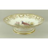 A Coalport tazza, circa 1845,