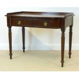 An early Victorian mahogany dressing table, circa 1840,