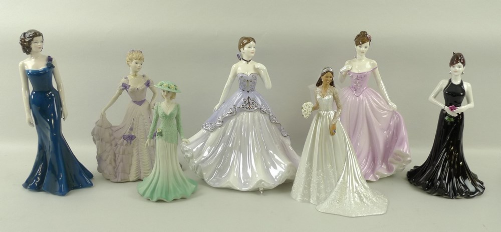 A collection of Coalport figurines comprising Age of Elegance 'First Waltz',