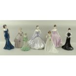 A collection of Coalport figurines comprising Age of Elegance 'First Waltz',