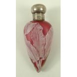 A Victorian Stourbridge glass scent bottle, probably Thomas Webb & Sons,